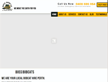 Tablet Screenshot of bossbobcats.com.au